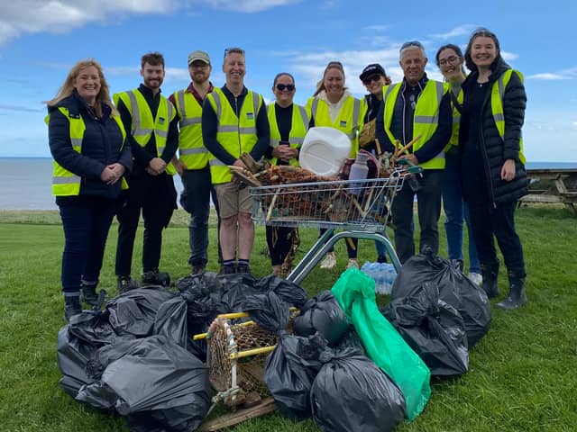 (L-R): Julie Garvin (NEPO), Jake Pattison (NEPO), Callum Thompson (NEPO), David Fox (Bunzl Greenham), Michell Armstrong (NEPO), Stephanie Westgarth (NEPO), Emanuela Codara (NEPO), Keith Lamb (NEPO), Faustina Tolosa (NEPO), Rachel Bruce (NEPO) Credit: NEPO