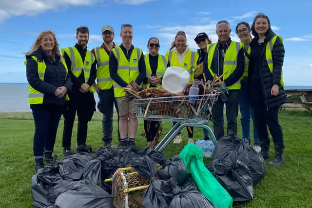 (L-R): Julie Garvin (NEPO), Jake Pattison (NEPO), Callum Thompson (NEPO), David Fox (Bunzl Greenham), Michell Armstrong (NEPO), Stephanie Westgarth (NEPO), Emanuela Codara (NEPO), Keith Lamb (NEPO), Faustina Tolosa (NEPO), Rachel Bruce (NEPO) Credit: NEPO