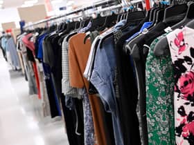 Clothes hanging in shop Picture: Getty