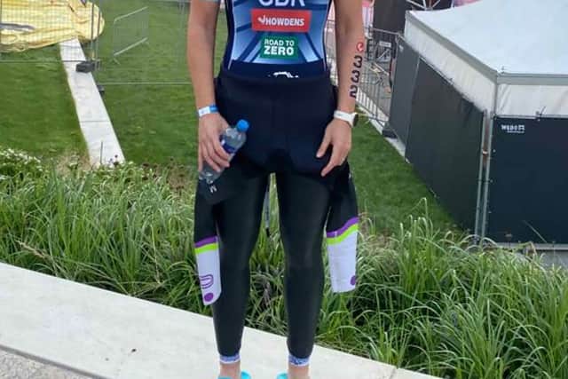 Claire Cook, who has taken Silver for Team GB at the European Triathlon Championships