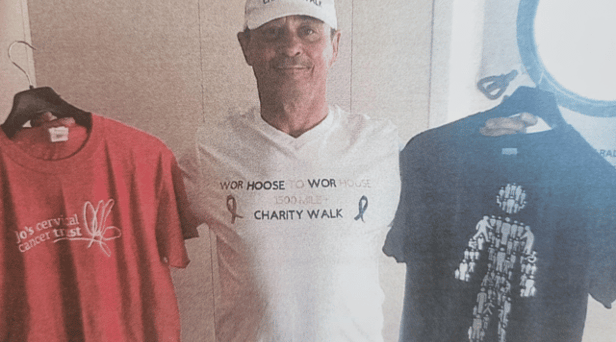 Norman Mosley has completed the huge walk from South Shields to Spain.