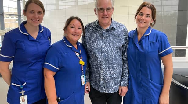 Neil Bradshaw, in the Institute of Transplantation at the Freeman Hospital.