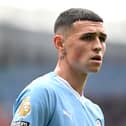 Phil Foden in action for Manchester City.  