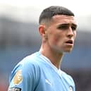 Phil Foden in action for Manchester City.  