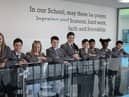 Pupils of St Joseph’s Catholic Academy in Hebburn.Credit: Sass Media