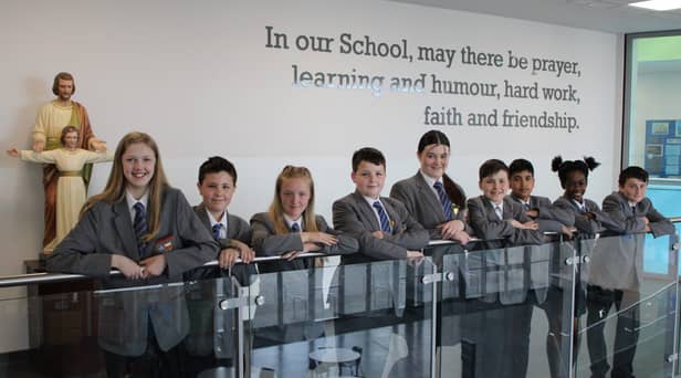 Pupils of St Joseph’s Catholic Academy in Hebburn.Credit: Sass Media