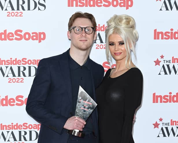 Jamie Borthwick and Danielle Harold won Best Actor and Best Actress at the Inside Soap Awards 2023