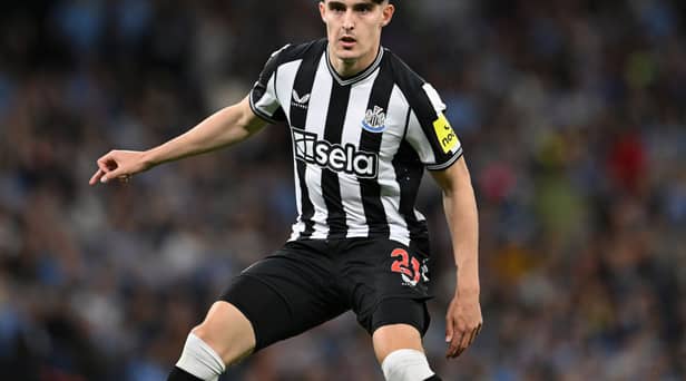 Newcastle United full-back Tino Livramento. (Photo by Stu Forster/Getty Images)