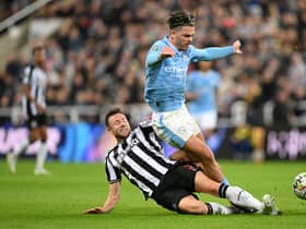 Paul Dummett in action v Manchester City.  