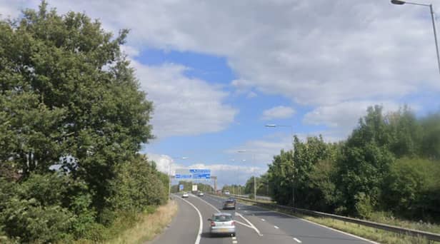 Large stretches of the M53 are closed this morning (Friday) due to an accident involving an overturned vehicle. Photo: Google Maps