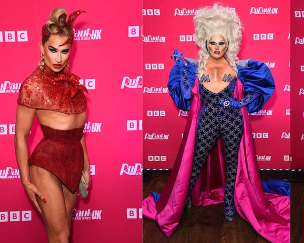 Tomara Thomas, Michael Marouli and Ginger Johnson are competing in series five on Ru Paul’s Drag Race.
