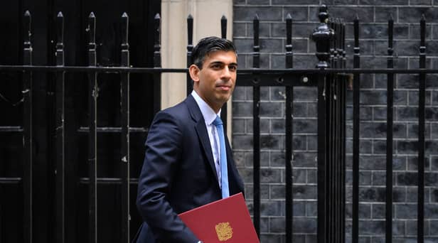 Rishi Sunak's government will preside over the highest tax rises on record, according to the Institute for Fiscal Studies. (Credit: Getty Images)