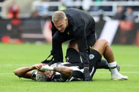 Joelinton went off with a hamstring injury against Burnley on Saturday.  