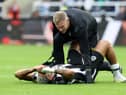 Joelinton went off injured for Newcastle United against Burnley.  