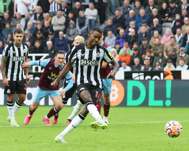 Alexander Isak scored Newcastle United's second against Burnley on Saturday.