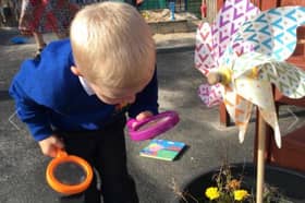 Elijah playing at nursery