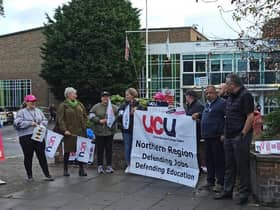 Strike action in South TynesideCredit: UCU