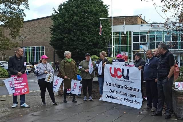 Strike action in South TynesideCredit: UCU