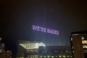 Newcastle United drone display