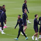 PSG have arrived on Tyneside ahead of their game with Newcastle United.
