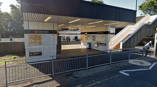 The incident happened at Tyne Dock Metro station. Photo: Google Maps.