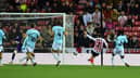 Niall Huggins scores his first Sunderland goal