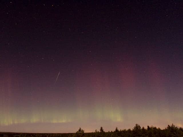 A Draconid meteor near Skekarsbo at the Farnebofjardens national park 150 kilometers north of Stockholm in 2011 (Photo: P-M HEDEN/AFP via Getty Images)