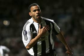 Kieron Dyer in action for Newcastle United. 