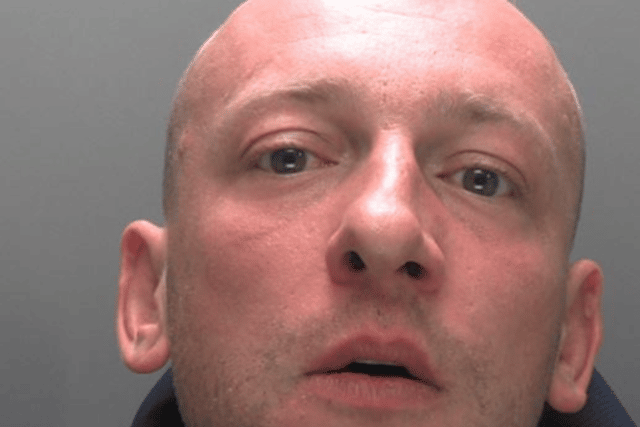 Hagan Swann, 34, from South Shields, is wanted in connection with a robbery. Photo: Northumbria Police.