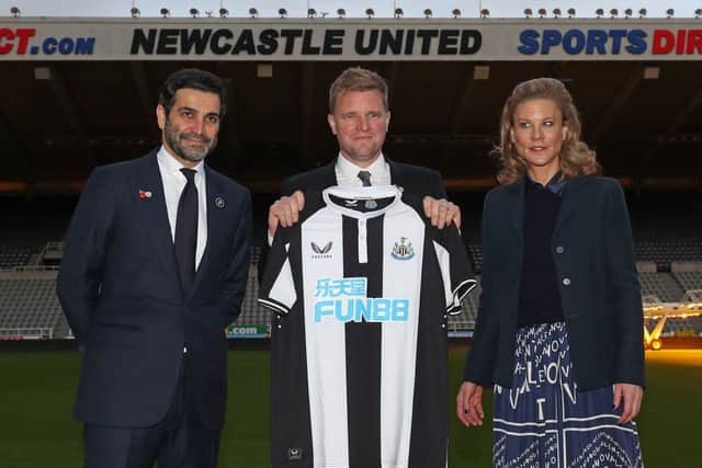 Eddie Howe following his appointment at Newcastle United. 