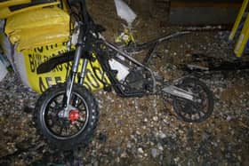 It is believed that the lithium ion battery pack on a child’s e-bike caused the fire. Photo: TWFRS.