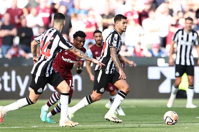 Bruno Guimaraes played a key role for Newcastle United against West Ham