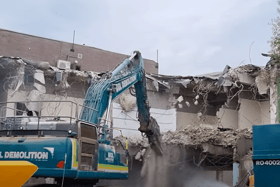 Demolition work at the former Central Library in South Shields is underway. Photo: Other 3rd Party.