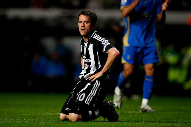 Michael Owen in action for Newcastle United. 