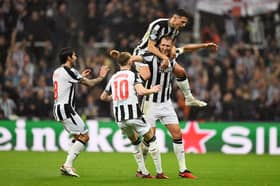Newcastle United defeated PSG in the Champions League
