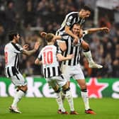 Newcastle United defeated PSG in the Champions League