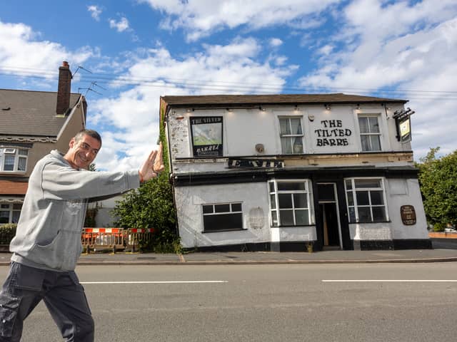  A Black Country boozer called The Tilted Barrel where pool balls 'roll uphill' is now Britain's wonkiest pub following the loss of the Crooked House.