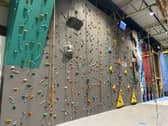 Simonside climbing wall