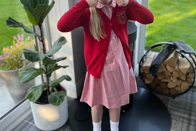 Six-year-old Eleanore Guthrie who is battling a brain tumour