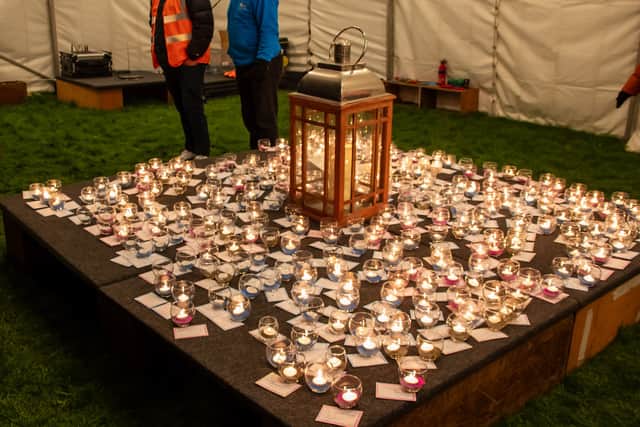 Candles lit at the eventCredit: David Tinkler