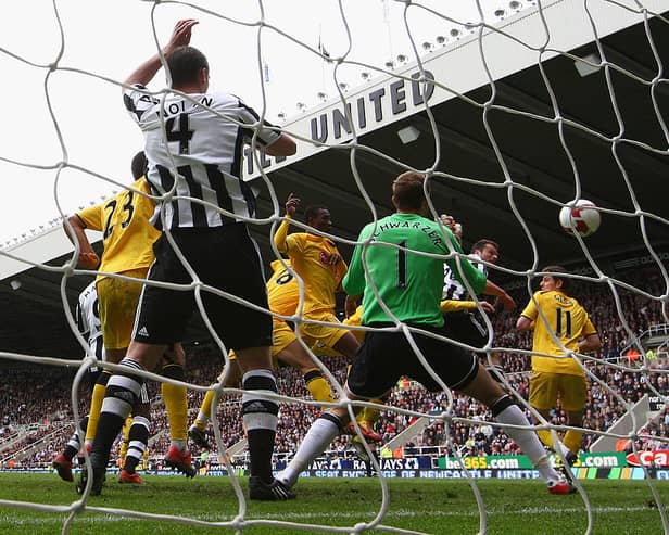 Mark Viduka’s disallowed goal for Newcastle United.  