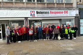 Volunteers helping get the new shop readyCredit: Veterans Response CIC