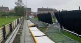 Storm Babet caused major damage at Boldon CA’s Villa Ground (photo Boldon CA)