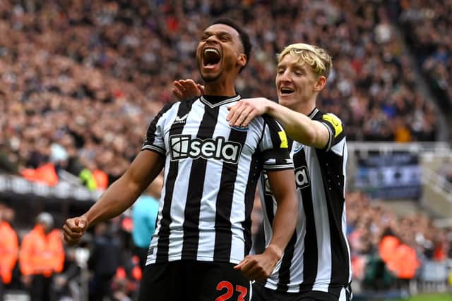 Jacob Murphy celebrates Newcastle United’s opening goal.  