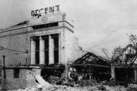 On May 24, 1943, a German 500kg bomb fell on Dean Road, causing damage to the cinema and houses nearby. 
But the Regent was repaired and continued to entertain the South Tyneside public. 