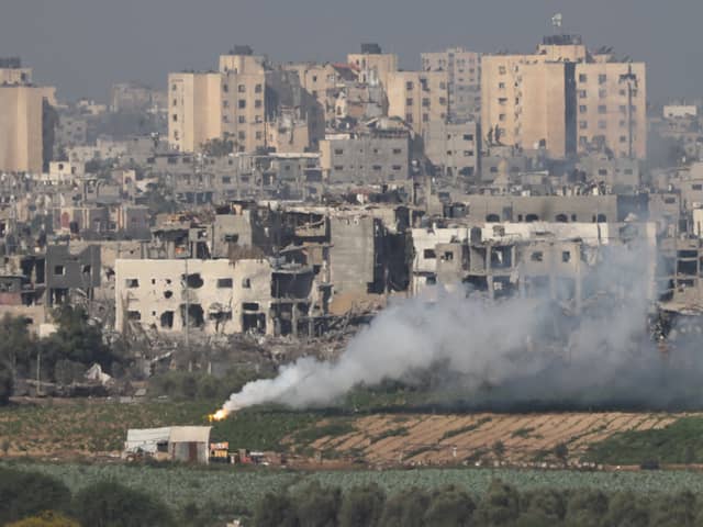 The UK has called for a temporary "pause" in the conflict between Israel and Hamas, to allow humanitarian aid to reach those in Gaza and to allow the release of hostages. (Credit: Getty Images)