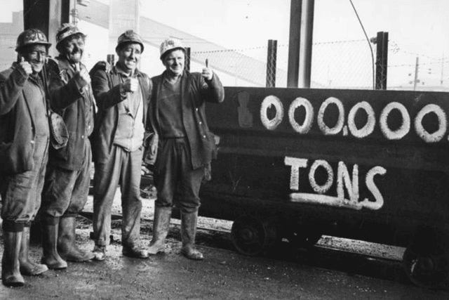 Westoe Colliery miners, J W Cranson; J W Rowlandson, O Bassett, and H Malcolm pictured in happier days.