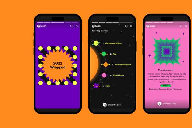 Spotify Wrapped in a previous year