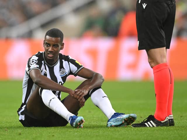 Alexander Isak is facing a spell on the sidelines for Newcastle.  