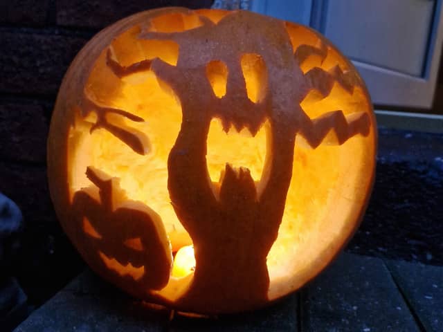 Excellent carving skills on this pumpkin
Credit: Emily Hayes